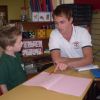 OT student working with pupil